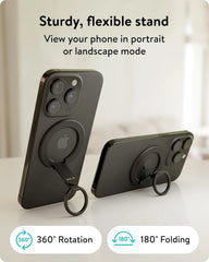Mous Magnetic Phone Grip and Stand MagSafe and Pixelsnap Compatible Ring Holder
