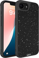 Mous for iPhone 17e/ 16e Case MagSafe Compatible - Limitless Black Speckled Fabric