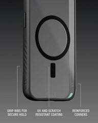 Mous for iPhone 17e/16e Case MagSafe Compatible Clear - Clarity - Scratch Resistant