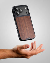 Mous for iPhone 17 Pro Max Limitless Walnut Case, Compatible with MagSafe, Full Camera Protection, Shockproof, Brown