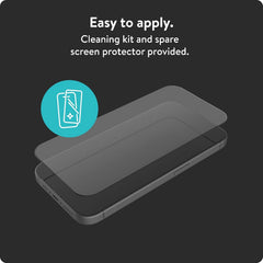 Mous - Resistant Tempered Glass Screen Protector for iPhone 15 HD - 2 Pack