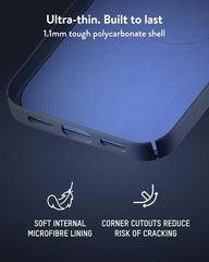 Mous for Google Pixel 10 Pro XL Case, Compatible with MagSafe and Pixelsnap - Super Thin Denim Blue