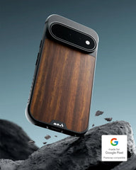 Mous Case for Google Pixel 11 Pro XL, MagSafe & Pixelsnap Compatible, Limitless Walnut Cover- Brown