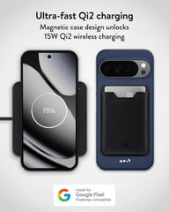 Mous for Google Pixel 10 Pro XL Case, Compatible with MagSafe and Pixelsnap - Super Thin Denim Blue
