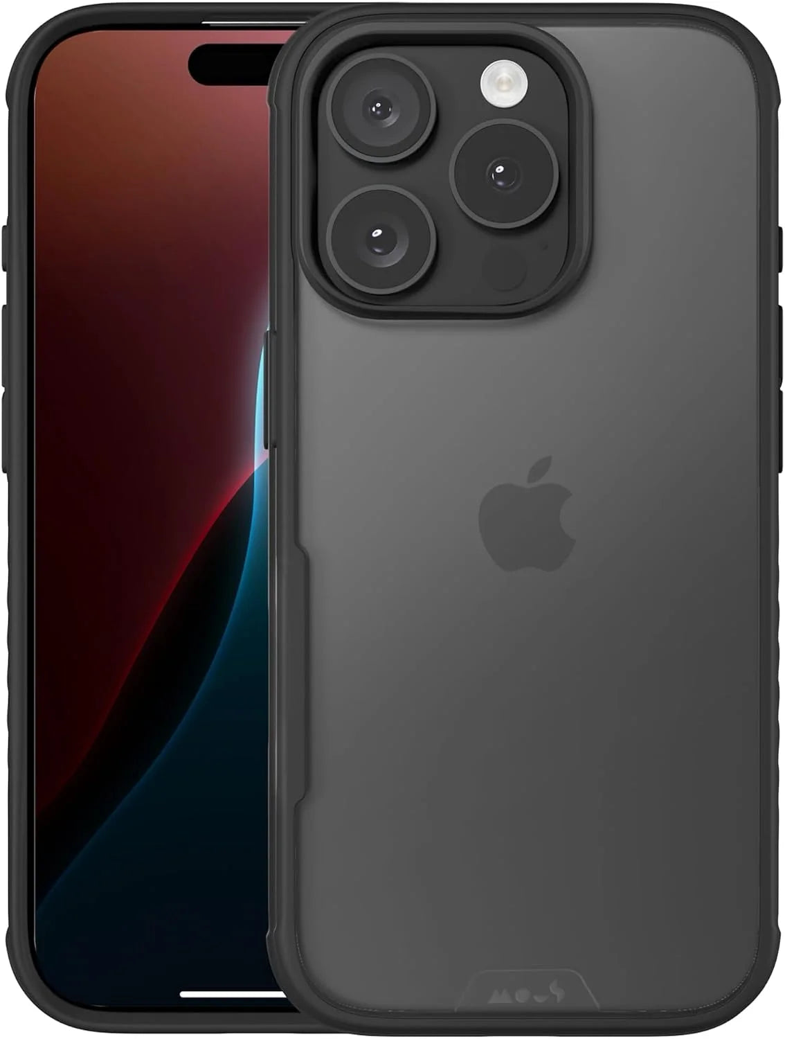Mous for iPhone 16 Pro Max Clear Case with Camera Control Button - Clarity - Scratch Resistant