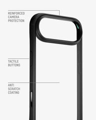 Mous for iPhone Air Clear Case, Camera Control Cover, Anti-Yellowing Shockproof Cover