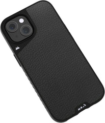 Mous for iPhone 15 Case MagSafe Compatible - Limitless 5.0 - Black Leather - Protective iPhone 15 Case - Shockproof Phone Cover