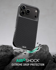Mous for iPhone 17 Pro Limitless Aramid Fibre Case, Compatible with MagSafe, Full Camera Protection, Shockproof, Black