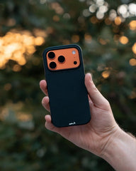 Mous for iPhone 17 Pro Max Limitless Black Leather Case, Compatible with MagSafe, Full Camera Protection, Shockproof, Black