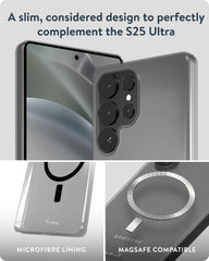 Mous for Samsung Galaxy S25 Ultra Case Clear MagSafe Compatible - Super Thin 2.0 - Transparent Slim Magnetic Phone Cover