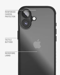 Mous for iPhone 17 Clear Case, Camera Control Cover, Anti-Yellowing Shockproof Cover