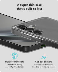Mous for Samsung Galaxy S25 Case Clear - Super Thin 2.0 - Transparent Phone Cover