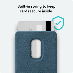 Mous MagSafe Compatible Wallet Card Holder –Magnetic Wallet for iPhone 17/16/15/14/13/12, Navy Blue