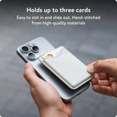 Mous MagSafe Compatible Wallet Card Holder –Magnetic Wallet for iPhone 17/16/15/14/13/12, Sand