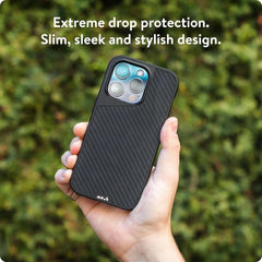 Mous - Protective Case for iPhone 13 Pro Max - Limitless 4.0 - Aramid Fiber - iPhone 13 Pro Max case -Fully Compatible with Apple's MagSafe