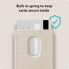 Mous MagSafe Compatible Wallet Card Holder –Magnetic Wallet for iPhone 17/16/15/14/13/12, Sand