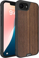 Mous for iPhone 16e Case 2025 MagSafe Compatible - Limitless 6.0 - Walnut - Protective Shockproof Phone Cover