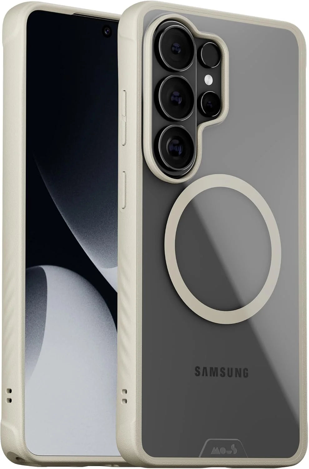 Mous for Samsung Galaxy S26 Ultra Case – Clarity Sand Case, Magsafe Compatible, Transparent