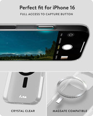 Mous for iPhone 16 Pro Max Case Clear MagSafe Compatible - Super Thin - Transparent