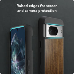 Mous for Google Pixel 8 Case MagSafe Compatible - Limitless 5.0 - Walnut - Protective Pixel 8 Case - Shockproof Phone Cover