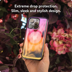 Mous Case for iPhone 15 Plus MagSafe Compatible Clear - Clarity 2.0 - Iridescent - Protective iPhone 15 Plus Case - Scratch Resistant Crystal Clear & Slim Design - Shockproof Phone Cover