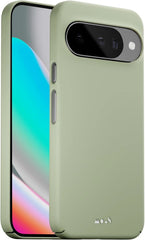 Mous for Google Pixel 10/10 Pro Case, Compatible with MagSafe and Pixelsnap - Super Thin Smokey Green