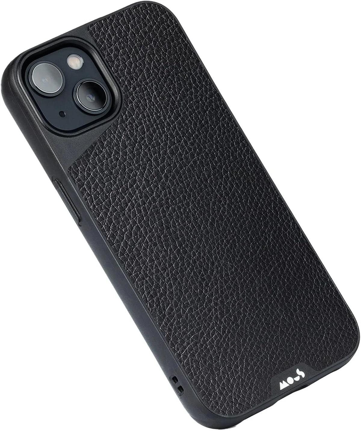 Mous - Protective iPhone 13 Leather Case - Limitless 4.0 - Black Leather - Fully Compatible with Apple's MagSafe