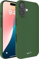 Mous for iPhone 16 Case Slim MagSafe Compatible - Super Thin 2.0 - Magnetic Phone Cover - Forrest Green
