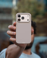 Mous for iPhone 17 Pro Max Limitless Case, Compatible with MagSafe, Full Camera Protection, Shockproof, Stone