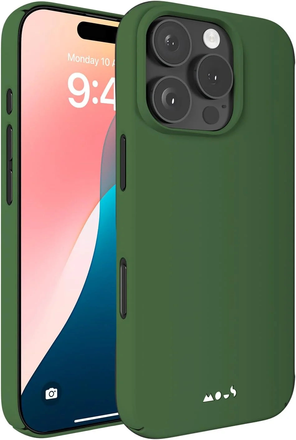 Mous for iPhone 16 Pro Max Case Slim MagSafe Compatible - Super Thin Forrest Green