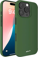 Mous for iPhone 16 Pro Max Case Slim MagSafe Compatible - Super Thin Forrest Green
