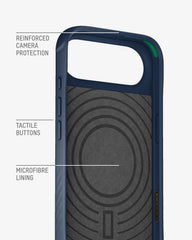 Mous for iPhone Air Limitless Case, Compatible with MagSafe, Full Camera Protection, Shockproof, Marine Blue