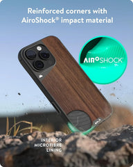Mous for iPhone 16 Pro Max Case MagSafe Compatible with Camera Control, Limitless Walnut