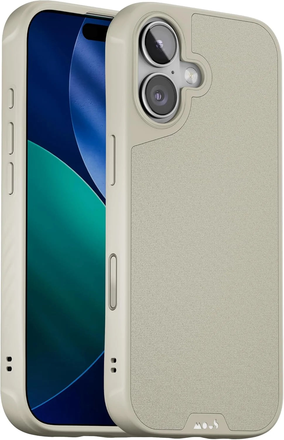 Mous for iPhone 17 Limitless Case, Compatible with MagSafe, Full Camera Protection, Shockproof, Stone