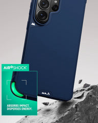 Mous for Samsung Galaxy S25 Ultra Case MagSafe Compatible - Limitless 6.0 - Navy Blue - Protective Shockproof Phone Cover