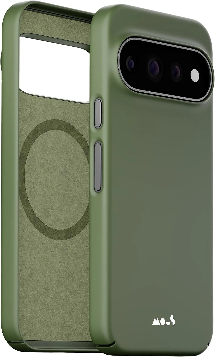 Mous Case for Google Pixel 11 Pro XL - Super Thin - MagSafe & Pixelsnap Compatible Green Cover