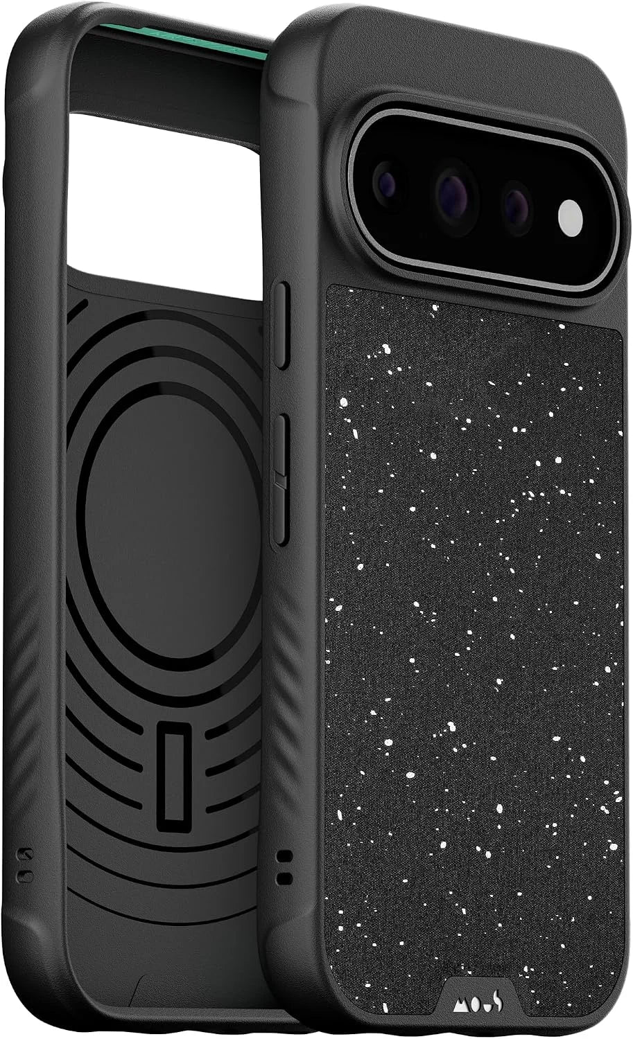 Mous Case for Google Pixel 11, MagSafe & Pixelsnap Compatible, Limitless Speckled Black Fabric Cover