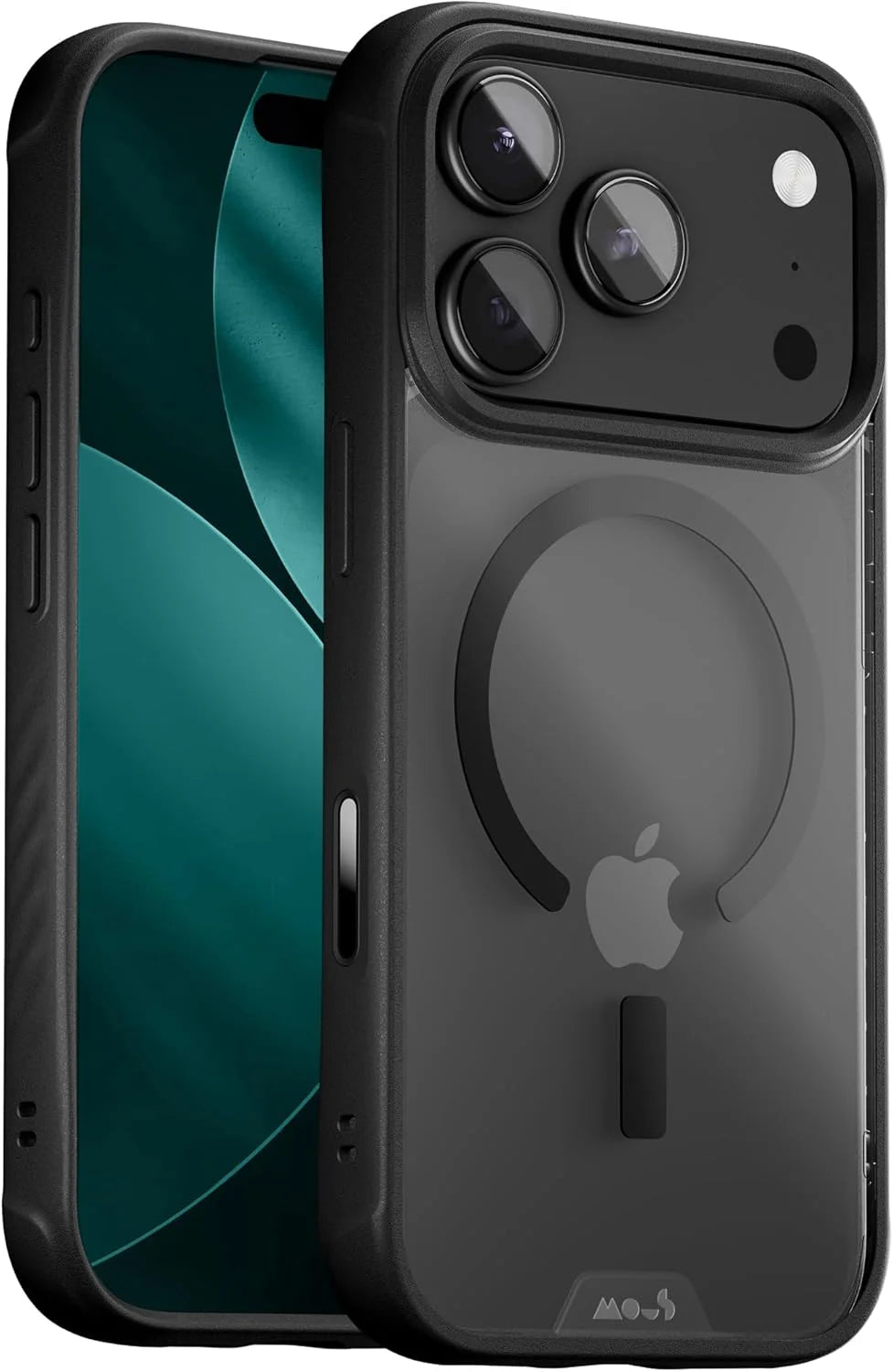 Mous for iPhone 17 Pro Max Clear Case, Camera Control Cover, Magsafe Compatible, Anti-Yellowing Cover