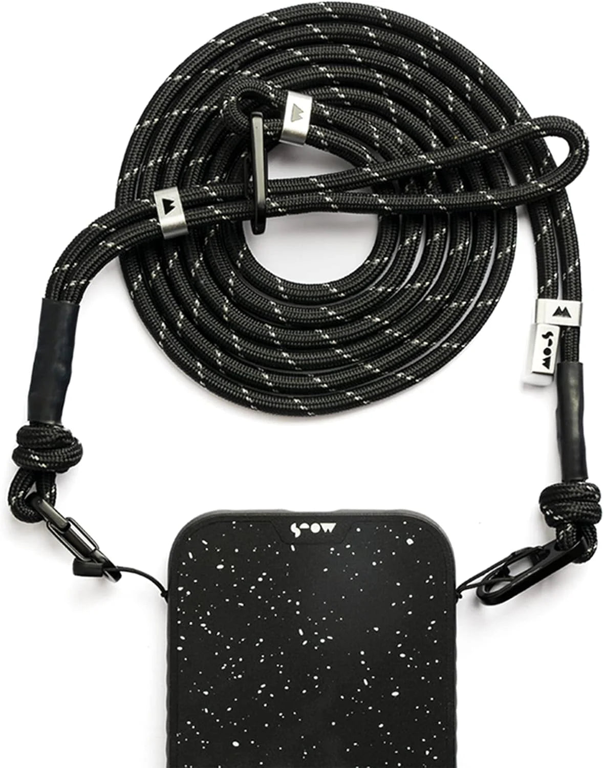 Mous – Phone Lanyard Crossbody with Adjustable Anti Theft Wrist Strap – Black/Purple/Sage Green