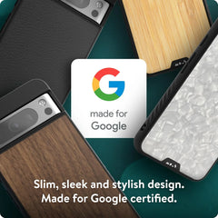 Mous for Google Pixel 8 Pro Case MagSafe Compatible - Limitless 5.0 - Black Leather - Protective Pixel 8 Pro Case - Shockproof Phone Cover