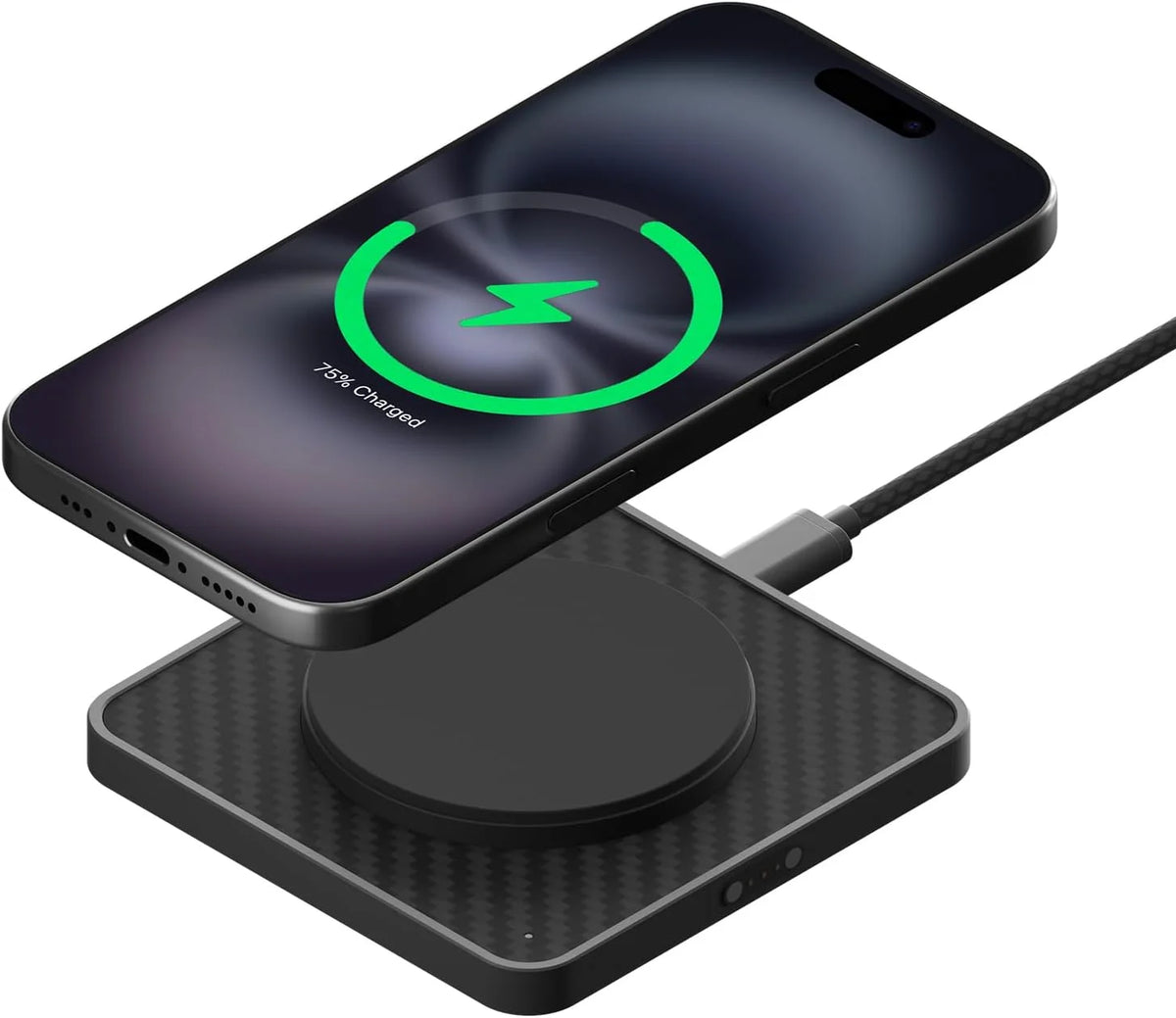 Mous- MagSafe Wireless Charger Pad, Compatible with iPhone 17/16/15/14, Pixel 10 and Airpods - Aramid Fibre