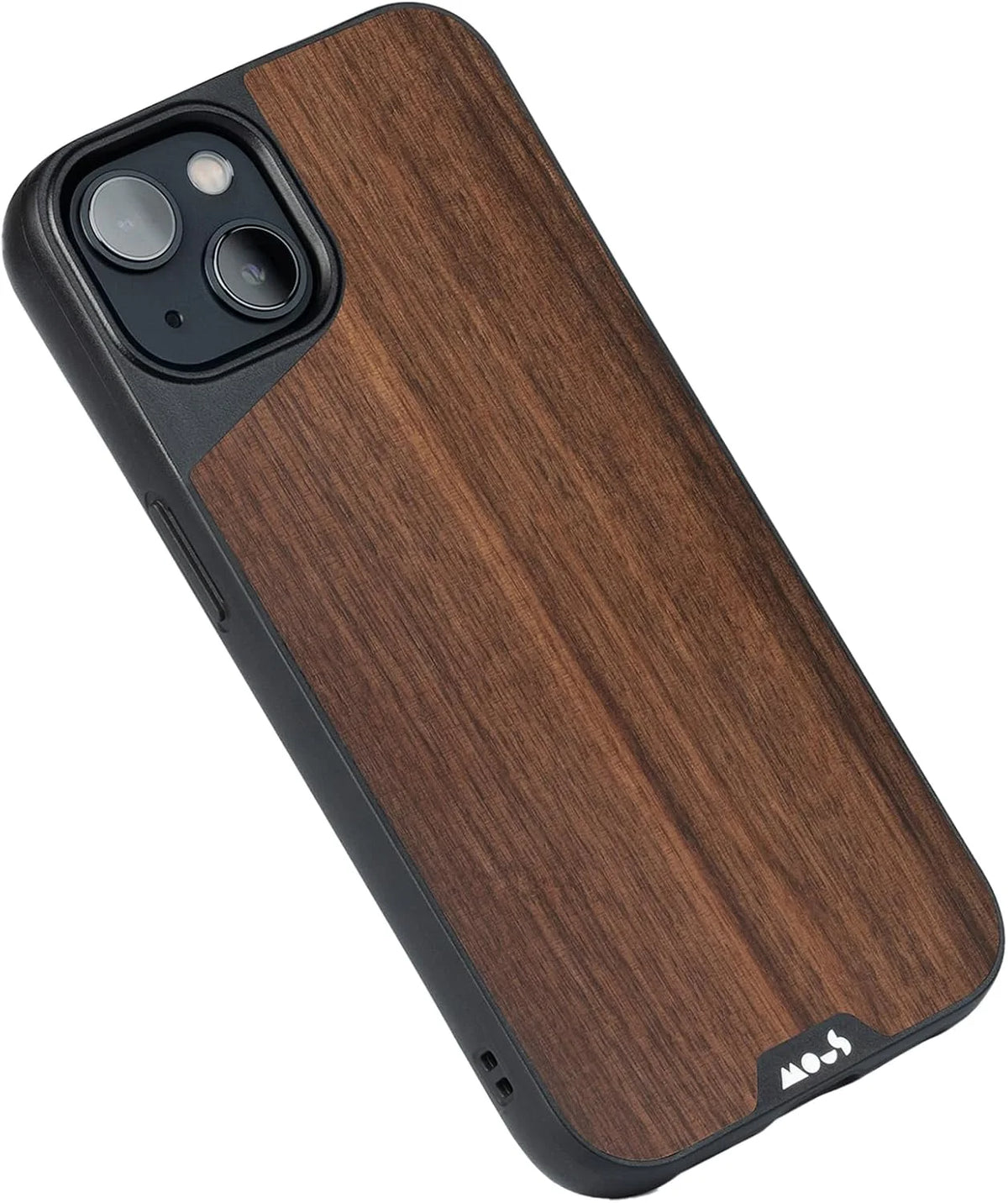 Mous - Protective Case for iPhone 13 - Limitless 4.0 - Walnut - Fully Compatible with Apple's MagSafe