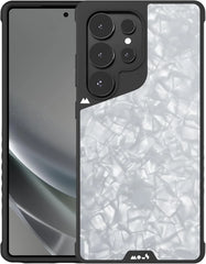 Mous for Samsung Galaxy S25 Ultra Case MagSafe Compatible - Limitless White Acetate - Shockproof