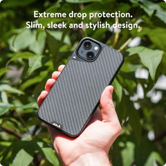 Mous for iPhone 15 Case MagSafe Compatible - Limitless 5.0 - Carbon Fiber - Protective iPhone 15 Case - Shockproof Phone Cover