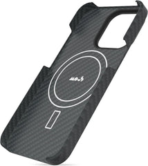 Mous for iPhone 15 Plus Case MagSafe Compatible - Super Thin Magnetic Phone Cover - Carbon Fiber