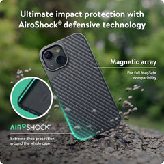 Mous - Protective Case for iPhone 13 - Limitless 4.0 - Aramid Fiber - Fully Compatible with Apple's MagSafe